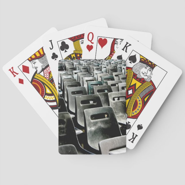 Grey Chairs Classic Playing Cards (Back)