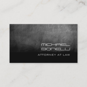 Grey Chalkboard Attorney at Law Business Card