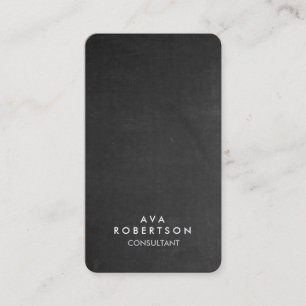Grey Chalkboard Creative Consultant Manager Business Card
