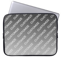Grey (changeable colour) Ombre & Text Pattern