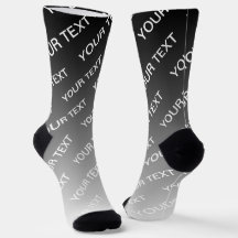 Grey (changeable colour) Ombre & Text Pattern