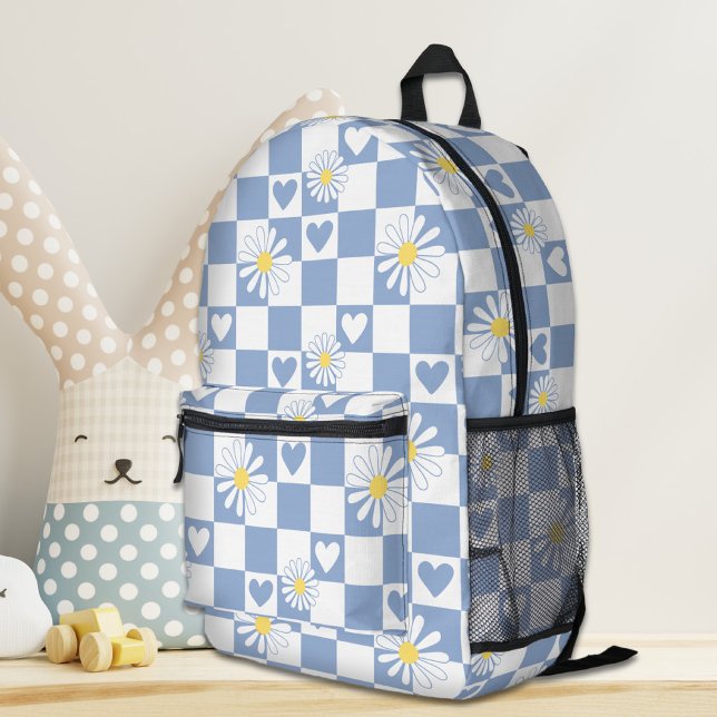 Grey Chequered Backpack (Creator Uploaded)