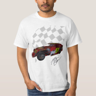 grey chequered flag-bluhm racing T-Shirt