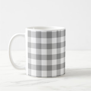 Grey Chequered Square Seamless Pattern Coffee Mug