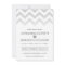 Grey Chevron Ombre Wedding Invitations