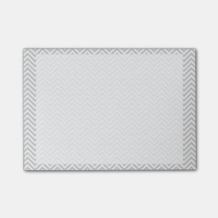 Grey chevron post-it notes