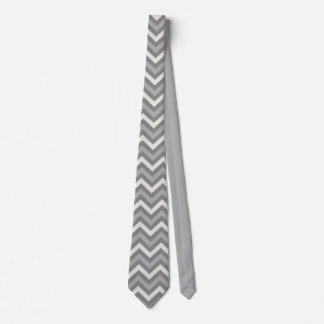 Grey Chevron Tie