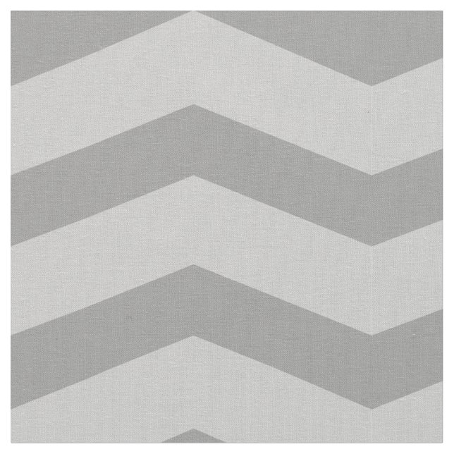Grey chevron zig zag pattern textile fabric (Close Up)