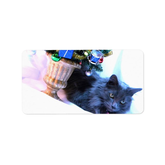 Grey Christmas Label (Front)
