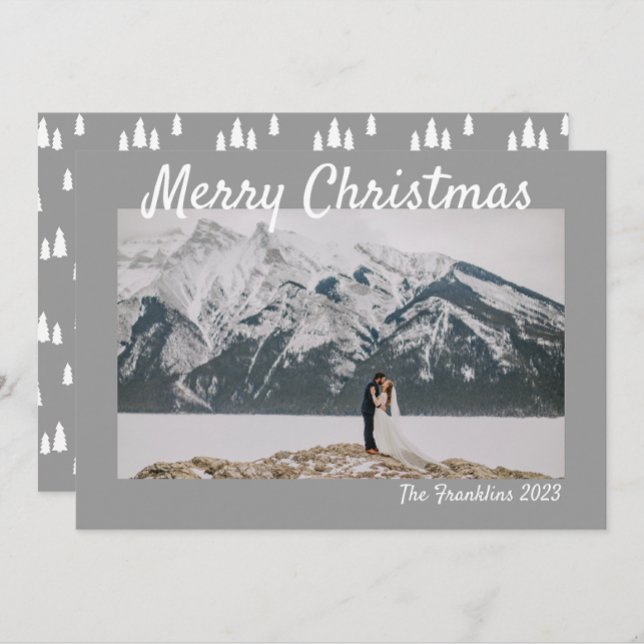 Grey Christmas Tree Card (Creator Uploaded)