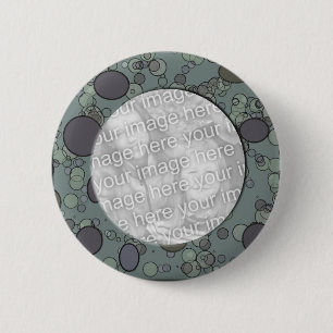 grey circle frame template 6 cm round badge