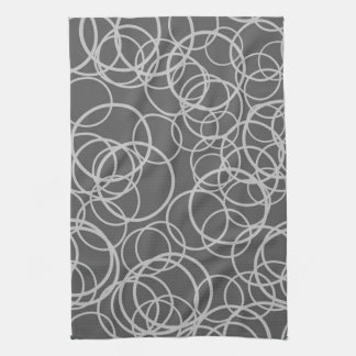 Grey Circles Kitchen Towel