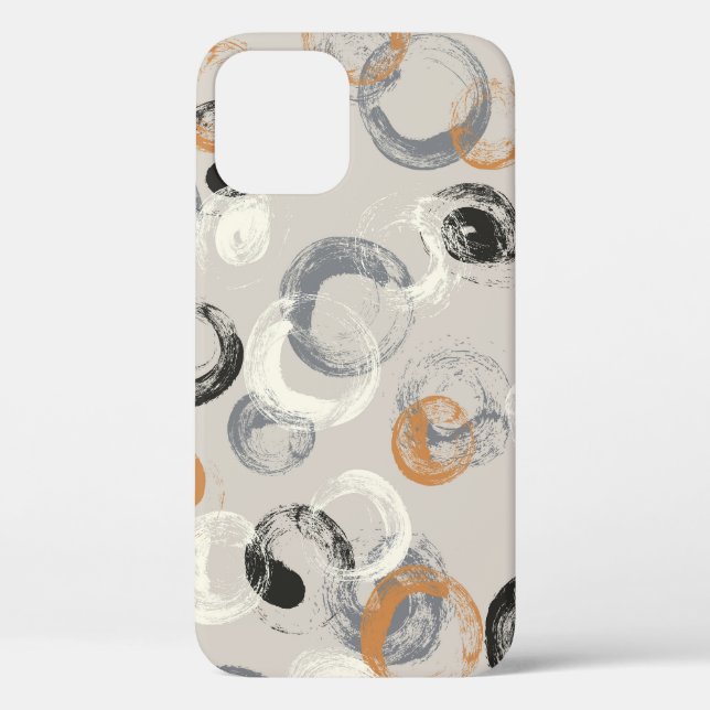 Grey Circles: Simple Seamless Pattern Case-Mate iPhone Case (Back)