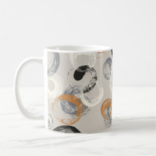 Grey Circles: Simple Seamless Pattern Coffee Mug