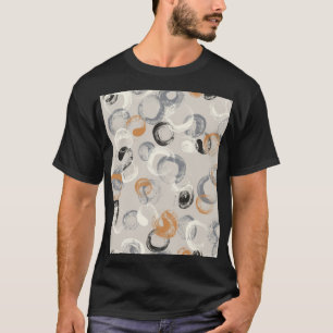 Grey Circles: Simple Seamless Pattern T-Shirt
