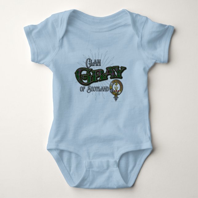 Grey Clan Baby Bodysuit (Front)