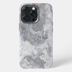 Grey Cloudy Marble Pattern iPhone 13 Pro Case