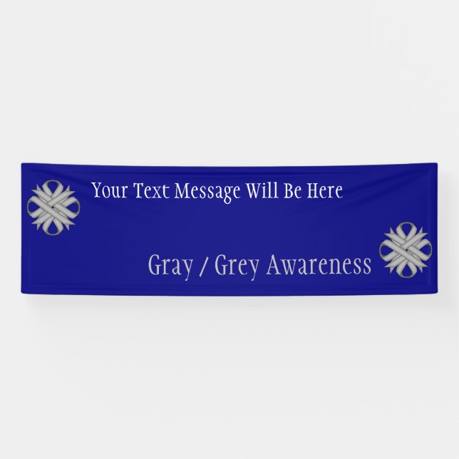 Grey Clover Ribbon by Kenneth Yoncich Banner (Horizontal)