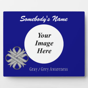 Grey Clover Ribbon Template by Kenneth Yoncich Plaque