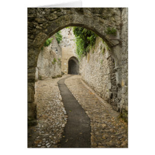 Grey Cobblestone street, France