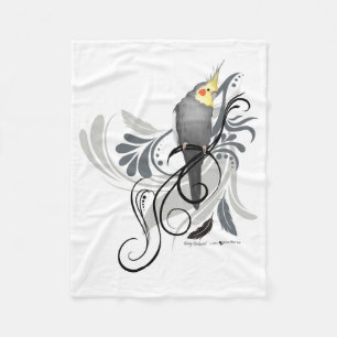 Grey Cockatiel Blanket