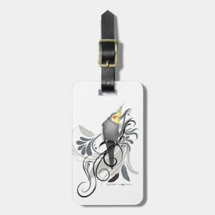 Grey Cockatiel Luggage Tag