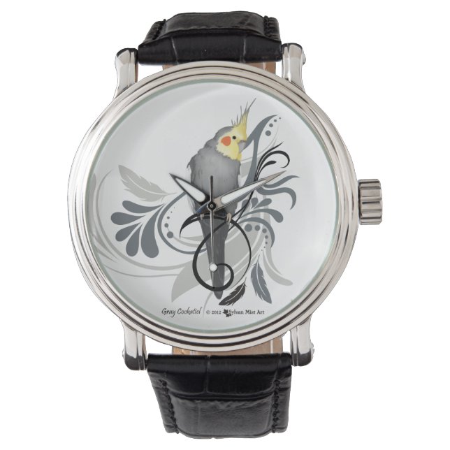 Grey Cockatiel Watch (Front)