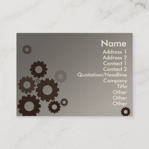 Grey Cogs - Chubby Business Card