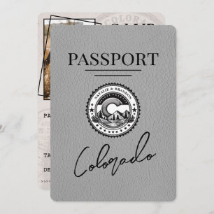 Grey Colorado Passport Save The Date