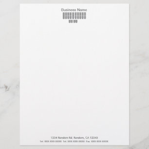 Grey colour court reporter business letterhead