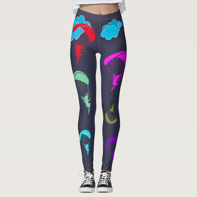 Grey Colourful Pixie Leggings (Front)