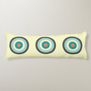Grey Combination Bullseye by Shirley Taylor Body Cushion