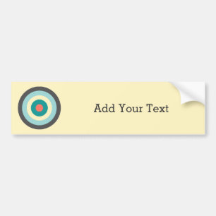 Grey Combination Bullseye by Shirley Taylor Bumper Sticker