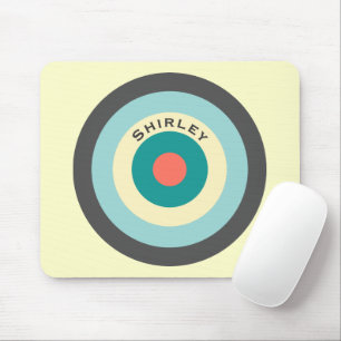 Grey Combination Bullseye by Shirley Taylor Mouse Pad