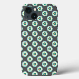 Grey Combination Circles by Shirley Taylor iPhone 13 Case