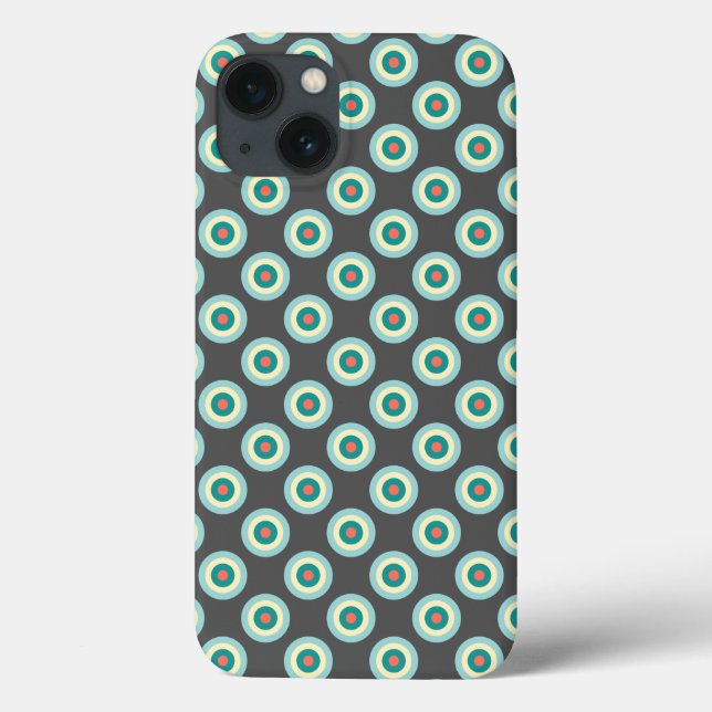 Grey Combination Circles by Shirley Taylor  Case-Mate iPhone Case (Back)