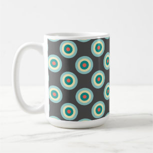 Grey Combination Circles by Shirley Taylor Coffee Mug