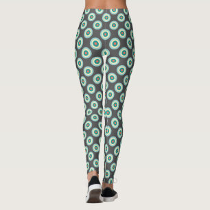 Grey Combination Circles by Shirley Taylor Leggings