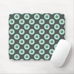 Grey Combination Circles by Shirley Taylor Mouse Pad