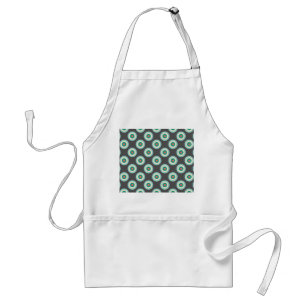 Grey Combination Circles by Shirley Taylor Standard Apron