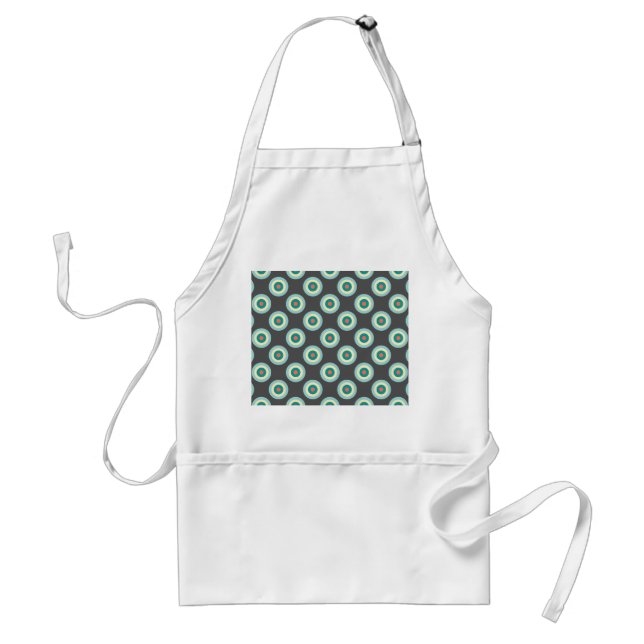 Grey Combination Circles by Shirley Taylor Standard Apron (Front)