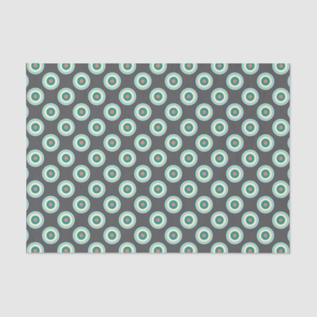 Grey Combination Circles by Shirley Taylor Tissue Paper (Front)