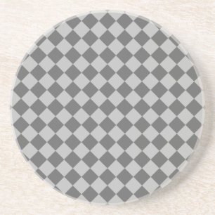 Grey Combination Diamond Pattern by Shirley Taylor Coaster