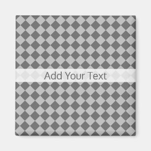 Grey Combination Diamond Pattern by Shirley Taylor Magnet