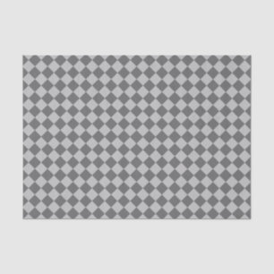 Grey Combination Diamond Pattern Tissue Paper