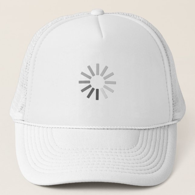 grey computer loading symbol hat (Front)