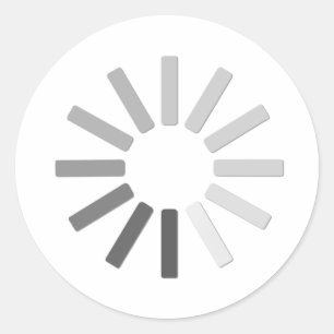 grey computer loading symbol sticker