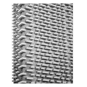 Grey concrete building notebook