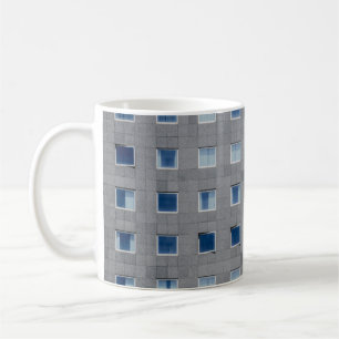 Grey concrete building photography coffee mug