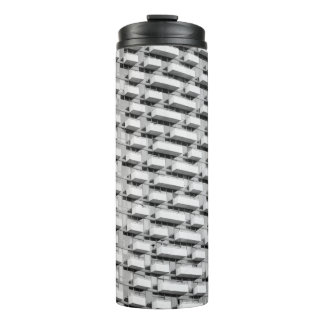 Grey concrete building thermal tumbler